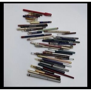 Vintage Huge Lot Of Eyeliner Lipliner 80's/90's  Props,‎ Swatched Makeup Cases